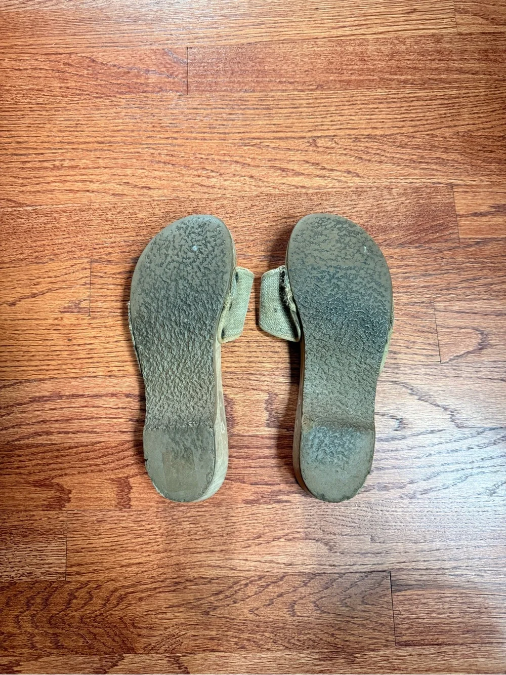 VINTAGE Dr. Scholl's Tan Slide Sandals with Buckle